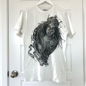 Fox Racing // NWOT Men's Graphic Steampunk Short Sleeve Shirt